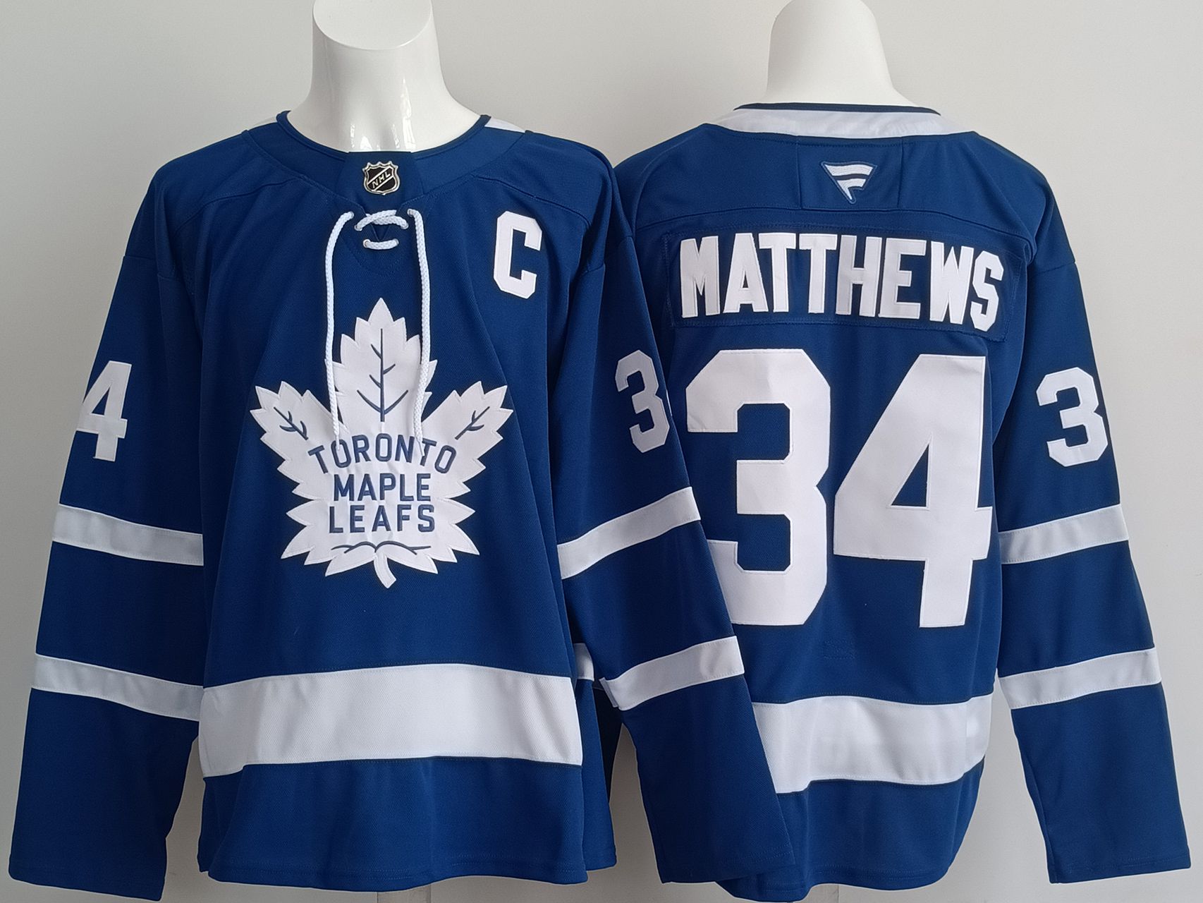 Men Toronto Maple Leafs #34 Matthews Blue 2025 Fanatics Home Premium NHL Jersey->customized nfl jersey->Custom Jersey
